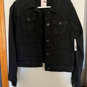 SO Black Denim Jacket NWT, size medium. Excellent condition!!